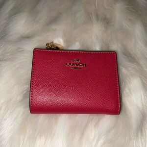Coach Red Leather Wallet